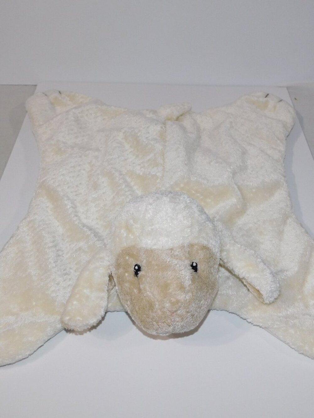 Gund Comfy Cozy Lamb  Security Blanket Mat 5865 Cream Tan 23" Plush Baby Lovey